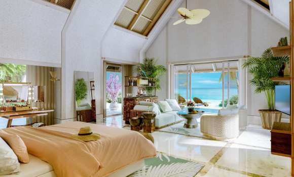 Luxury beach villa with pool