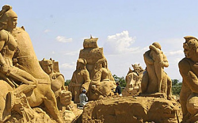 Sandskulpturfestival in Burgas