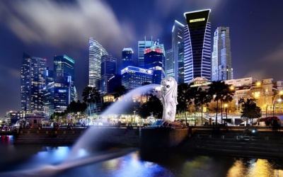 Нічне життя Сінгапуру та очей